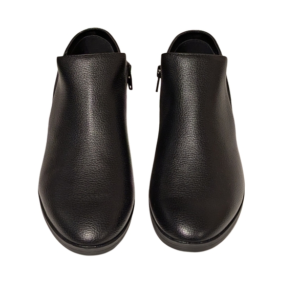 Kensie Shoes - Kensie Black Leather Ankle Booties